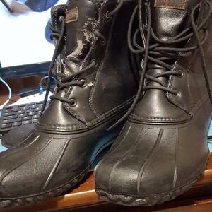 London Fog Black Men's Rain & Snow Boots